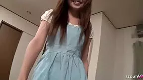 Yo, Japanese step-daughter blows and facesits old guy at home