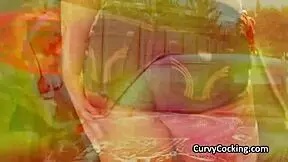 girlfriend cleans the car with big tits and deepthroat