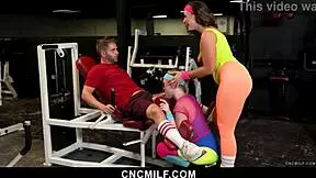 Milf and Teen Enjoy Freeuse Gym with Best CNC Benefits