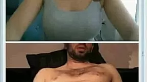 Cute girl assists stranger.