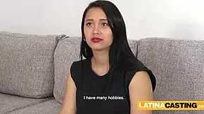 Petite Colombian teen 18+ railed deep in tight ass, panties aside for hardcore pounding.