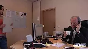 Young Secretary Rides Boss Cock in Office, Spreading Legs for Deep Fucking and Sucking