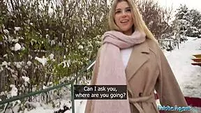 Cute Blonde Teen Gets POV Blowjob and Hardcore Sex with Big Dick in Secret Location