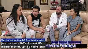 Dr. Tampa Conducts Mia's First Gyno Exam with Detailed Fingering and Spreading