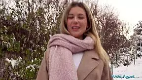 Cute Blonde Teen Gets POV Blowjob and Hardcore Sex with Big Dick in Secret Location