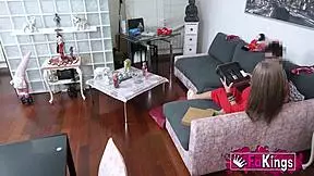 Vanesa colombiana seduces young dude outdoors.