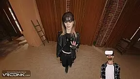 skinny teen furiosa in vr cosplay deepthroats big cock and gets cumshot