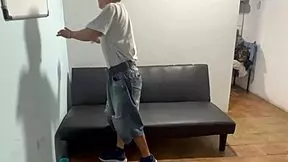 Shy 18-year-old with big tits gets wet from her 55-year-old stepfather. Her stepsister joins for a taboo threesome.