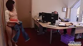 Young Secretary Rides Boss Cock in Office, Spreading Legs for Deep Fucking and Sucking