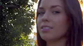 Oh, Perfect-Breasted Beauty Touches Herself!