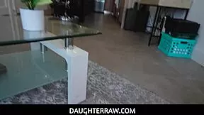 When stepfather can't resist hot stepdaughter Ailee Anne's titties!