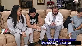 Dr. Tampa Conducts Mia's First Gyno Exam with Detailed Fingering and Spreading