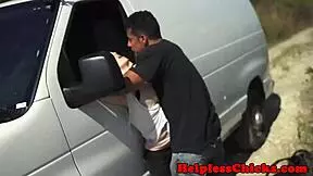 helpless teen bound for rough domination play