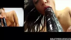 Watch nikki brooks and chichi medina tease their pussies up close with dildos!