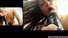 Watch nikki brooks and chichi medina tease their pussies up close with dildos!