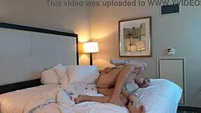 Petite woman with big ass gets fucked sideways in rough session