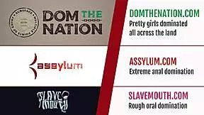 teen bdsm slave punished by cocks in threeway