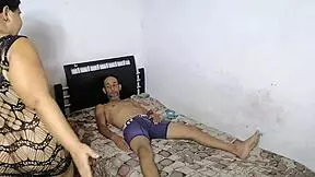 Stepmother says, 'Be a good stepson, take the condom off, I want hard sex, leave my ass full of cum.'