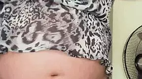 Horny Pregnant Maid Shows Big Boobs and Hairy Pussy on Camera While Home Alone