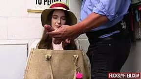 Summer break shoplifting and gets fucked at work
