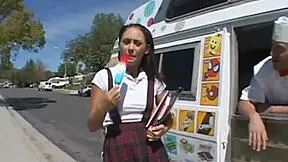 A Big Ice Cream For A Sexy Jessica Valentino