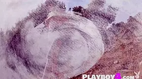 Cute Babe Sophia Poses Outdoors, Revealing Her Small Tits And Pussy.