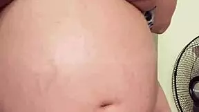 Horny Pregnant Maid Shows Big Boobs and Hairy Pussy on Camera While Home Alone