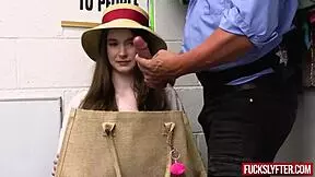 Summer break shoplifting and gets fucked at work