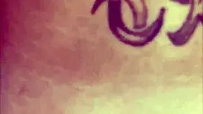 Petite young woman films herself outdoors in pov style