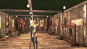 fallout 4 features a bold brunette teen 18+ in teasing fashion