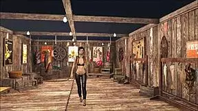 fallout 4 features a bold brunette teen 18+ in teasing fashion