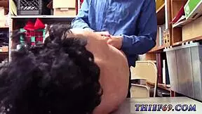 What options does this sexy police woman have to avoid arrest?