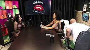 Tifany Rocha in sheer red, craving elevator sex and wild double penetration scenes