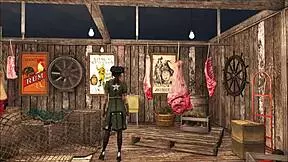 fallout 4 features a bold brunette teen 18+ in teasing fashion