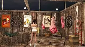 fallout 4 features a bold brunette teen 18+ in teasing fashion