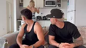 cum bath for horny argentinian stepsister and her cuckold bf 😈