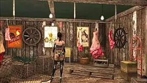 fallout 4 features a bold brunette teen 18+ in teasing fashion