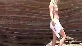 Little Summer Enjoys The Beach With Natural Beauty