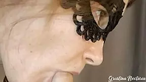 She sucked him slowly for a powerful cumshot