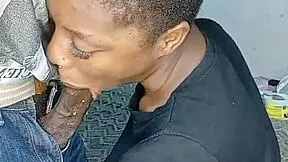 african teen gives me sloppy head