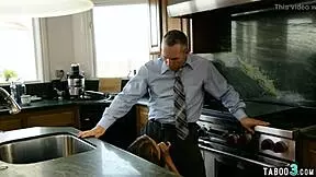 Dirty dude, are you testing your daughter-in-law's juicy pussy? How deep can you go?