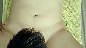 Sexy teen 18+ craves banging after her bath.