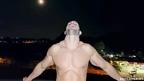 nice night turns into a hot threesome with petite and muscular babes