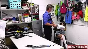 Mads Flores Tries To Steal At Work But Gets Caught Fucking Deepthroat