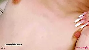 Red-Haired Model Teases with Sexy Body on Sofa in Solo POV