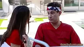 step daddy wakes family fourth of july