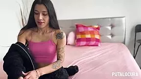 torbe catches a skinny latina and fucks her hard in missionary position