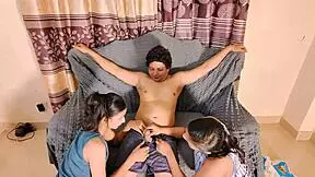 Desi Teens Ride And Get Anal In Intense Threesome