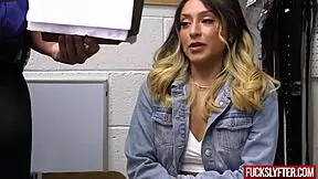 Mads Flores Tries To Steal At Work But Gets Caught Fucking Deepthroat