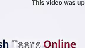 busty brit teen rides fucking machine, neighbors hear fetish fun